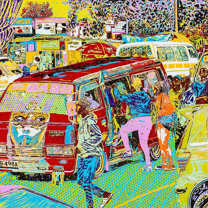 Bash matatu art print by Dennis Muraguri
