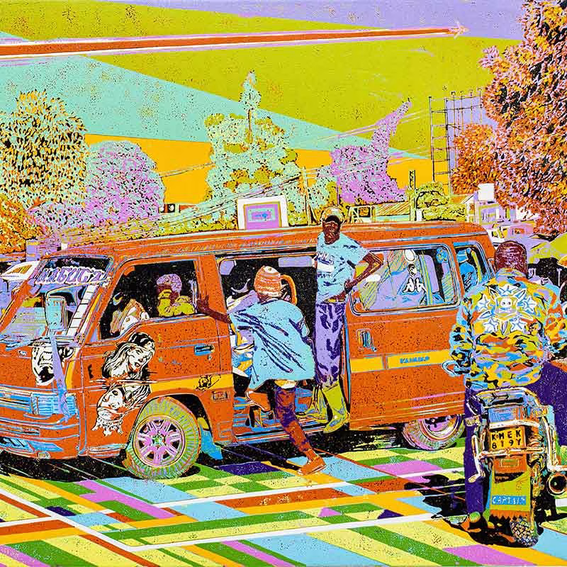 Matuta matatu art print by Dennis Muraguri